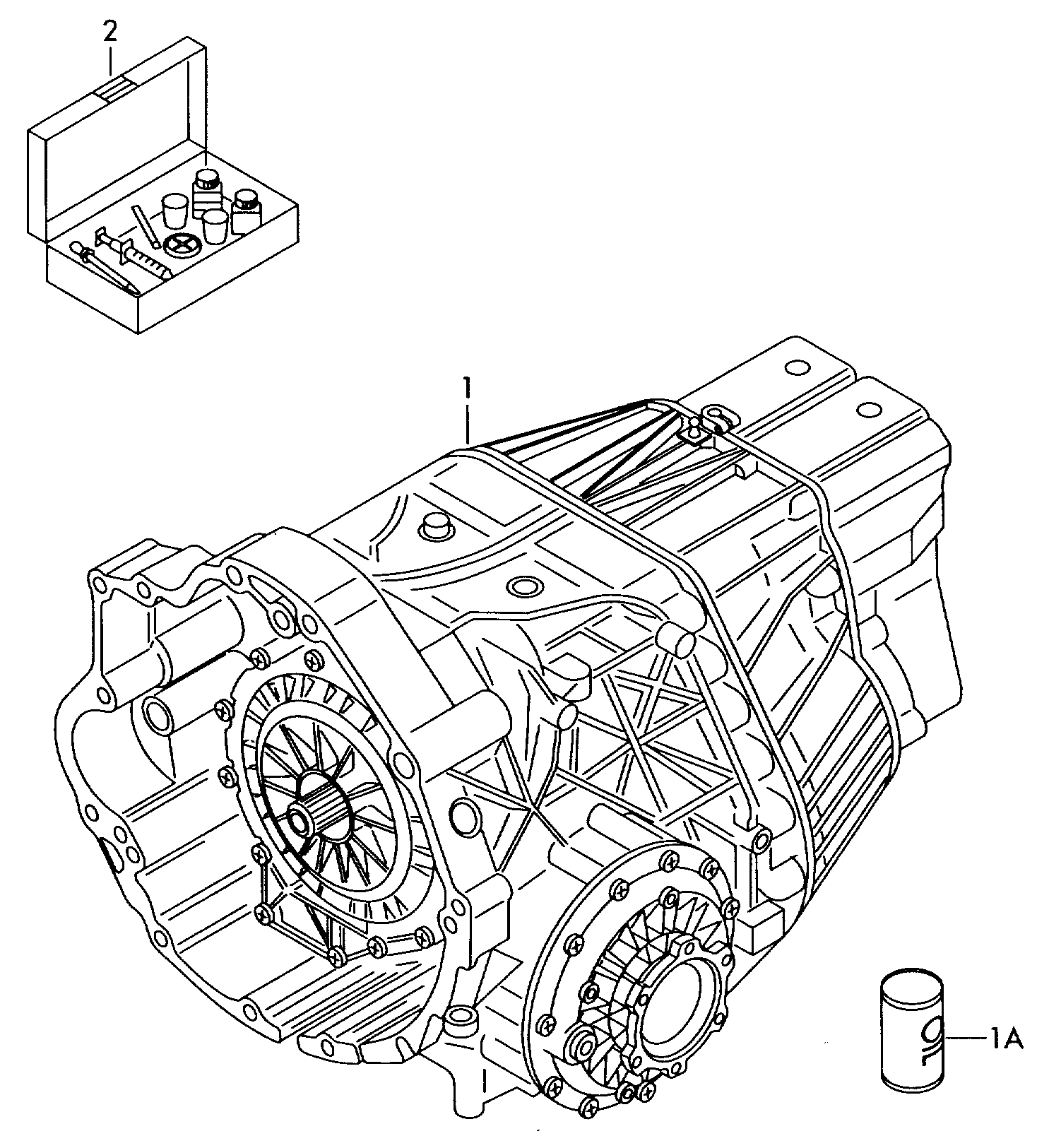 Схема ЕТКА Audi Бесступенчатая АКП (Коробка передач) для Audi Audi A6/Avant  2007 (США)