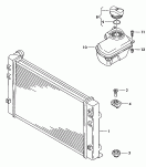 Радиатор охлаждающей жидкости; Бачок, компенсационный