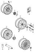 Алюминиевый диск; Колпак колеса; Балансировочный груз