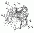 Детали крепления для двигателя
и КП; для 6-ступ. КП
DSG