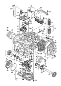 Масляный поддон; Cистема Mechatronik; Pадиатор, масляный; Вал с фланцем; Блокир. трансмиссии на стоянке; 7-ступенчатая КП DSG