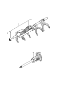Вал управления перекл. передач; Шток и вилка перекл. передач; для 6-ступен. механической КП
