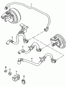 Вакуумные шланги для усилителя
тормозного привода