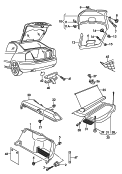 Обивка багажного отсека; Шторка багажного отсека; Облицовка крышки багаж. отсека