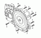 Детали крепления для двигателя
и КП; для 6-ступ. КП
DSG
