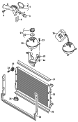 Фланец; Бачок, компенсационный; Радиатор охлаждающей жидкости