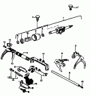 Вал управления перекл. передач; Шток вилки переключ. передач; Вилка включения; для 5-ступ. механической КП