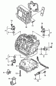 Блок управления автоматической
коробки передач; Блок клапанов АКП; Выключатель