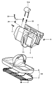 Сиденье и спинка; Pама сиденья; Подголовник