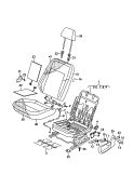 Сиденье и спинка; Подголовник
