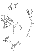 Насос, масляный; Фильтр, масляный; Маслоизмерительный щуп