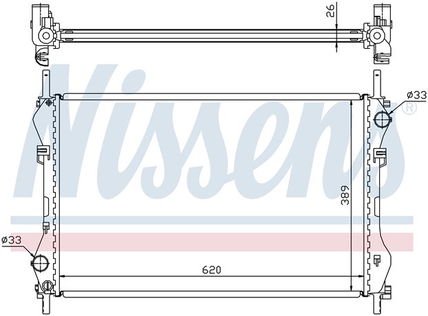 [RADIATOR (00-) |AXF| | FORD TRANSIT TRANSIT РАДИАТОР ОХЛАЖДЕНИЯ (NISSENS) (AVA) (СМ.КАТАЛОГ) (NISSENS,GERI,NRF,AVA) | ориг.номер: 1104319/4323785/. Кросс-номер: ,62044A,17523,509696,FD2319 |AXF|