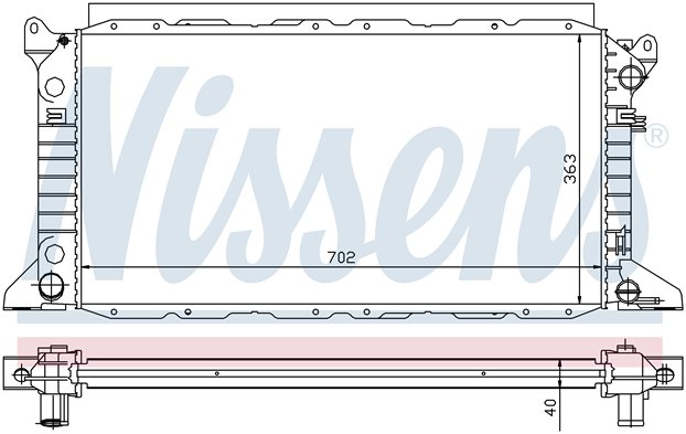 [RADIATOR (95-00) |AXF| | FORD TRANSIT TRANSIT РАДИАТОР ОХЛАЖДЕНИЯ (NISSENS) (СМ.КАТАЛОГ) (NISSENS,AVA) | ориг.номер: 1112702/7045710/. Кросс-номер: ,62048,FD2205 |AXF|