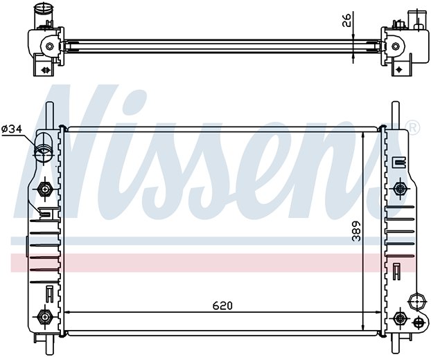 [RADIATOR 93-00 |AXF| | MONDEO РАДИАТОР ОХЛАЖДЕН (NISSENS) (NRF) (GERI) (см.каталог) | ориг.номер:1011984/1038608/7330967.Кросс-номер:62105