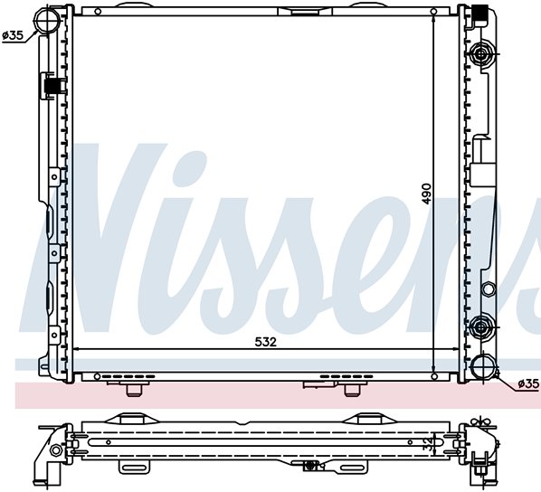 [RADIATOR 90-93 |AXF| | W124 РАДИАТОР ОХЛАЖДЕН (NISSENS) (см.каталог) | ориг.номер:1245009303.Кросс-номер:62694A