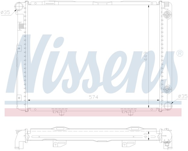 [RADIATOR 82-93 |AXF| | W201 РАДИАТОР ОХЛАЖДЕН (NISSENS) (см.каталог) | ориг.номер:2015005503/1703/4403/8303/8103.Кросс-номер:62721A.