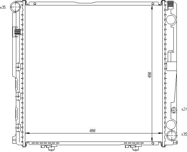 [RADIATOR 92-95 |AXF| | W124 РАДИАТОР ОХЛАЖДЕН (NISSENS) (NRF) (GERI) (см.каталог) | ориг.номер:1245006203.Кросс-номер:62764A,52462