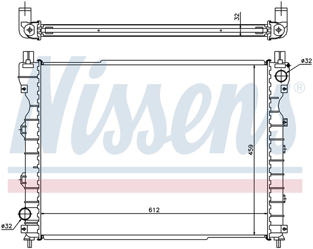 [RADIATOR 97- |AXF| | FREELANDER РАДИАТОР ОХЛАЖДЕН (NISSENS) (см.каталог) | ориг.номер:PCC000320.Кросс-номер:64310A