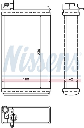 [RADIATOR 86-94 |AXF| | OMEGA РАДИАТОР ОТОПИТЕЛЯ (NISSENS) (см.каталог) | ориг.номер:1843103/1618044.Кросс-номер:72646