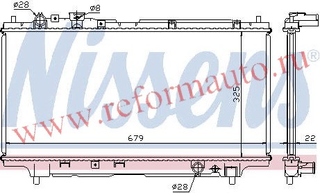 [RADIATOR] 94-98   | 323 РАДИАТОР ОХЛАЖДЕН MT 1.6 (1 ряд) | ориг.номер:B61S15200D.Кросс-номер:62383K,MZ32394-913