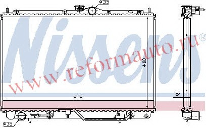 [RADIATOR] 95-04   | CARISMA РАДИАТОР ОХЛАЖДЕН AT 1.6 1.8 | ориг.номер:MB925638.,MBCAR95-912