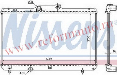 [RADIATOR] 92-01   | COROLLA {ДЛИНА 640мм} РАДИАТОР ОХЛАЖДЕН MT 1.3 1.5 1.6 1.8 (1 ряд) | ориг.номер:1640015500/164001690.,TYCRL92-913