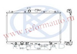 [RADIATOR] 03-   | ACCORD {375 x 716 mm} РАДИАТОР ОХЛАЖДЕН AT 2 (KOYO) | ориг.номер:19010RBA901.Кросс-номер:,PL081690,HDACR03-910