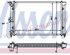 [RADIATOR] 84-92   | GOLF {JETTA/POLO 83-90} РАДИАТОР ОХЛАЖДЕН (NISSENS) (NRF) (GERI) (см.каталог) | ориг.номер:191121253CF/CJ.Кросс-номер:651631,16188,58697,,VWGLF84-912