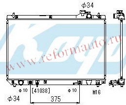 [RADIATOR] 99-02   | RX300 {TY HARIER} РАДИАТОР ОХЛАЖДЕН AT 3 (1 ряд) (KOYO) | ориг.номер:1640020200.,LXRX399-910