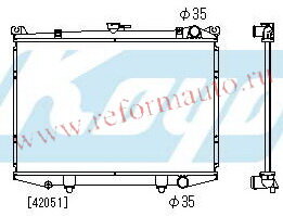 [RADIATOR] 87-95   | TERRANO РАДИАТОР ОХЛАЖДЕН MT 2.4 3 (KOYO) | ориг.номер:2141015G00/73P00.Кросс-номер:,PL020504,NNTER87-912