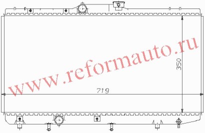 [RADIATOR] 05.92-04.97   | TOYOTA COROLLA AE100 РАДИАТОР 1.5, 1.6 (353X719X17) АВТОМАТ (SIGNEDA) EUROPE | ориг.номер:16400-15510.кросс-номер:RA64832 