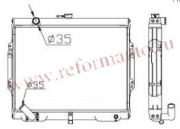 [RADIATOR] 88-94   | PAJERO {6G72} РАДИАТОР ОХЛАЖДЕН MT 3 | ориг.номер:MB660076.62884K,MBPAJ88-912