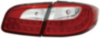 Фонарь задний внешний= внутренний левая=правая сторона тюнинг с диодами внутри красно-белая
