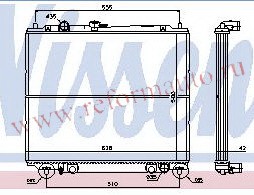 [RADIATOR] 93-   | PAJERO РАДИАТОР ОХЛАЖДЕН MT 2.8 (турбодизель) (NISSENS) (см.каталог) | ориг.номер:MB890954.Кросс-номер:62852,MBPAJ93-910