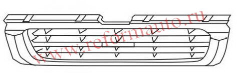 <> [GRILLE] 99-02   | TROOPER РЕШЕТКА РАДИАТОРА ХРОМ-ЧЕРН | ориг.номер:8971597595.,ISTRP99-100HB