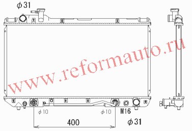 [RADIATOR] 94-00   | TOYOTA RAV 4 РАДИАТОР 2,0 (E-SXA 10G) AUTOMAT (05.94- 08.97) (SIGNEDA) EUROPE | ориг.номер:164007A121.кросс-номер:RA64761 