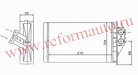 [RADIATOR] 05.01-   | PEUGEOT 307 РАДИАТОР ПЕЧКИ (SIGNEDA) EUROPE | ориг.номер:6448K4.кросс-номер:RP72944 