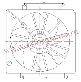 [COOLER] 97-02   | HONDA CR-V КОЖУХ ДИФФУЗОРА РАДИАТОРА 2,0 16V AT/MT (API) | ориг.номер:19015-P3F-004.Кросс-номер:HD65-004S-0,RDHD600170S 