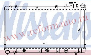 [RADIATOR] 93-01   | IMPREZA {FORESTER AT 98-} РАДИАТОР ОХЛАЖДЕН AT 1.6 1.8 2 | ориг.номер:45111FC360/340/45199FA030.Кросс-номер:64186K.,SBIMP93-914