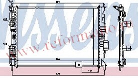 [RADIATOR] 07-   | QASHQAI РАДИАТОР ОХЛАЖДЕН 2 (NISSENS) (см.каталог) | ориг.номер:21400JD200.Кросс-номер:67363,NNQAS07-910