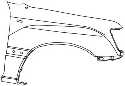 <> [FENDER] 98-   | LANDCRUISER КРЫЛО ПЕРЕДНЕЕ ПРАВОЕ С ОТВЕРСТИЕМ ПОД ПОВТОРИТЕЛЬ ПОД МОЛДИНГ ПОД АНТЕННУ | ориг.номер:5381160890.,TYLAN98-271-R, TY8900160-1R00